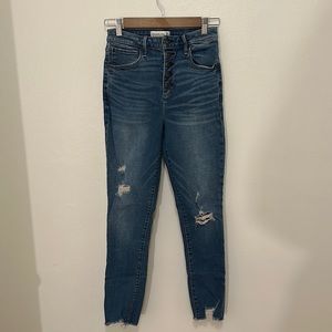 ABERCROMBIE High Rise Super Skinny Ankle Jeans